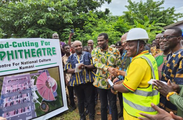 Mark Okraku-Mantey cuts sod for first amphitheatre in Kumasi [Video]
