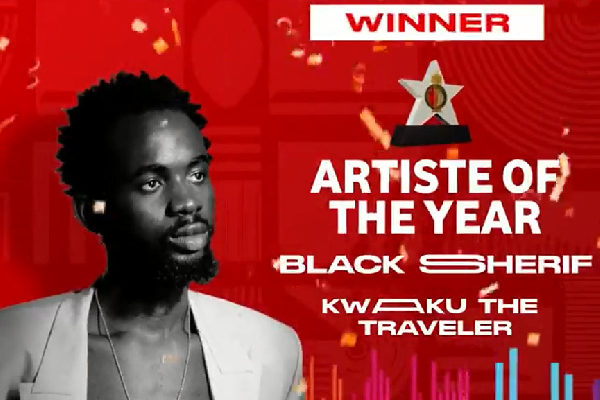 VGMA24: Black Sherif wins Artiste of the Year award