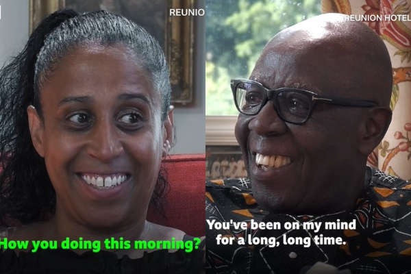 Watch as 70-year-old UK-based Ghanaian meets the daughter he gave away 45 years ago for the first time