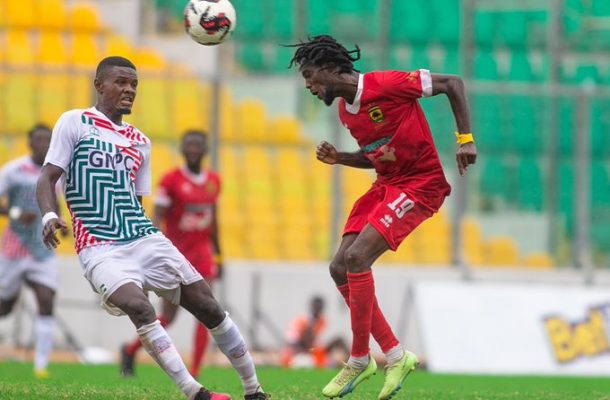 Asante Kotoko held to a draw by relegation-threatened Karela United