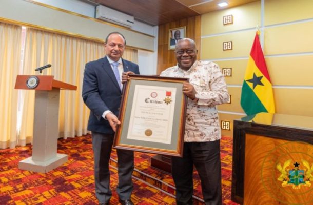 Akufo-Addo receives highest international diplomacy award