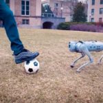 He doesn't play like Lionel Messi, but this four-legged robot surprises with his ball movements