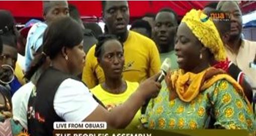 God should give us by-elections so we can get development - Obuasi woman prays