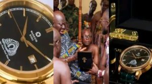 Hourhand Watch presents customized 'Warrior King' wristwatch to Otumfuo