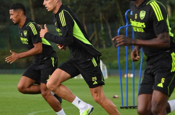 Thomas Partey starts pre-season training with Arsenal amidst transfer speculations