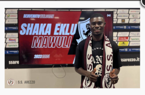 Ghanaian midfielder Shaka Mawuli joins SS Arezzo on loan