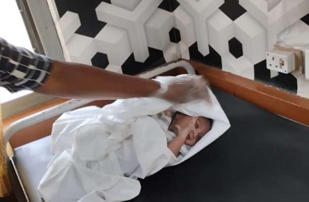 Newborn baby abandoned at Mission house at Ahodwo