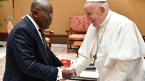 Pope Francis meets with President Akufo-Addo