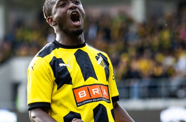 In-form Ghanaian forward Ibrahim Sadiq strikes again in Sweden Allsvenskan