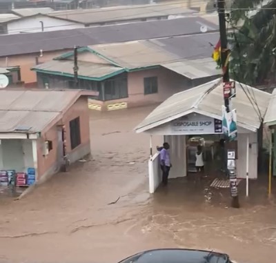 Houses submerged after downpour in Volta Region