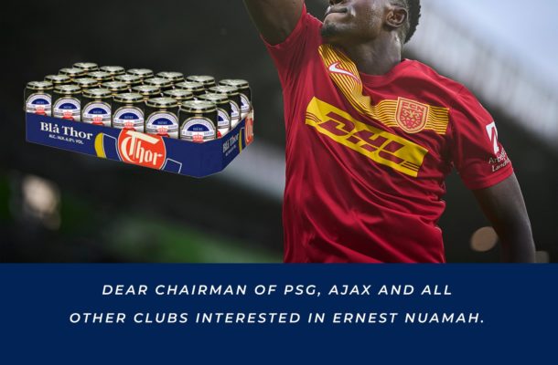 Randers FC begs PSG and Ajax to secure Ernest Nuamah transfer before their match with  Nordsjaelland