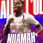 Ernest Nuamah is on loan at Lyon from Belgian side RWD Molenbeek