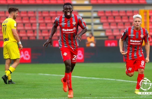 Felix Afena-Gyan scores for US Cremonese in Coppa Italia round 64 match