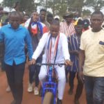 NPP primaries: Former Deputy Attorney General rides bicycle to submit nomination forms
