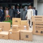 Osafo Maafo presents modern equipment to Passport office