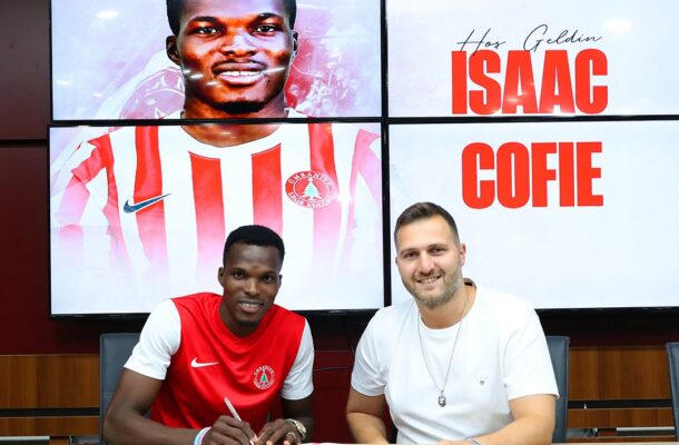 Isaac Cofie completes move to Turkish club Ümraniyespor