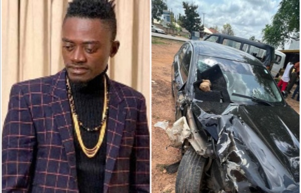 Lil Win escapes death after being involved in a ghastly motor accident