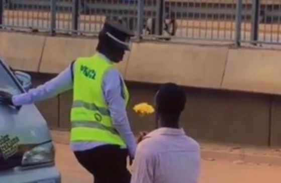 TikToker arrested after presenting flowers to police officer