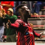 Ropapa Mensah scores for Chattanooga Red Wolves against Northern Colorado Hailstorm FC 