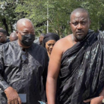 Mahama, NDC gurus mourn with Dumelo as he buries his mother
