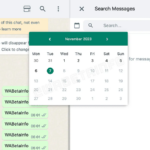 WhatsApp Unveils Convenient Date-Based Message Search Feature