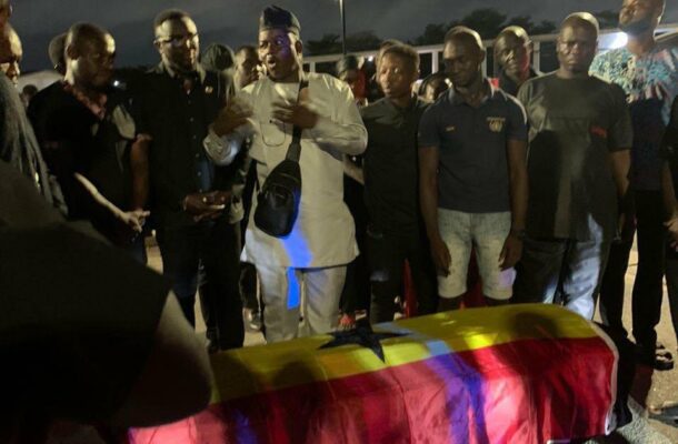 PHOTOS & VIDEO: Former Black Stars striker Raphael Dwamena's remains arrive in Ghana