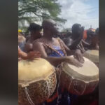 NPP General Secretary exhibits drumming skills at Akwasidae