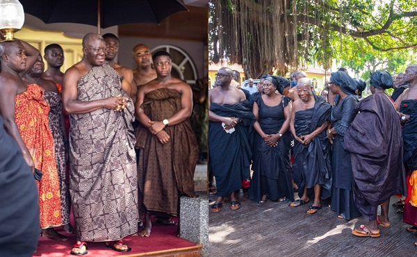 PHOTOS: Kufuor family visits Otumfuo to thank him for support during Theresa’s funeral