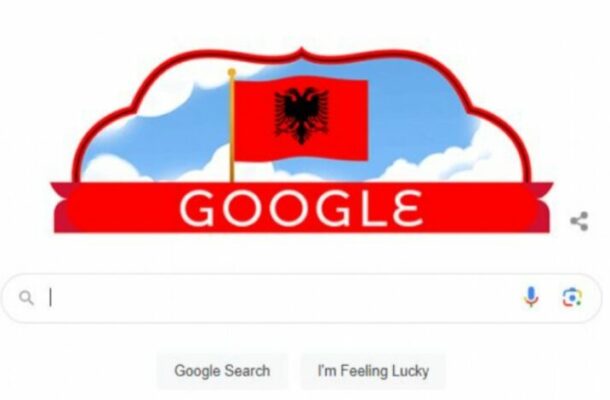"Google Unveils Striking Tribute to Albania on 111th Independence Anniversary"