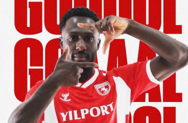Ghanaian defender Kingsley Schindler scores for Samsunspor in Turkish Super Lig 