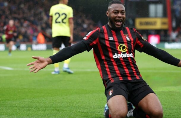 VIDEO: Watch Antoine Semenyo's goal for Bournemouth in Aston Villa draw