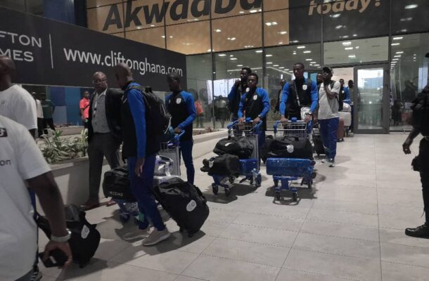 Namibia arrive in Ghana to begin 2023 AFCON camping