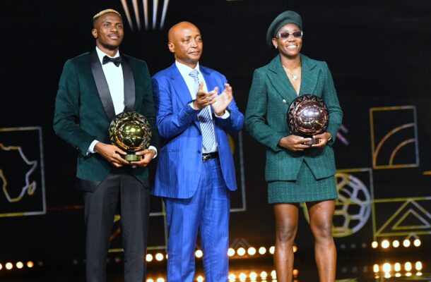 Victor Osimhen and Asisat Oshoala win top honours at CAF awards 2023