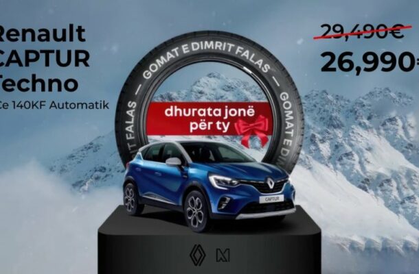 Drive into the Holidays: Renault Captur Automatic Unveils Festive Deals with Super Discounts and Free Winter Tires!
