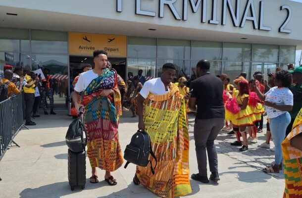 PHOTOS: Ghana's Black Stars Arrive in Abidjan for AFCON 2023