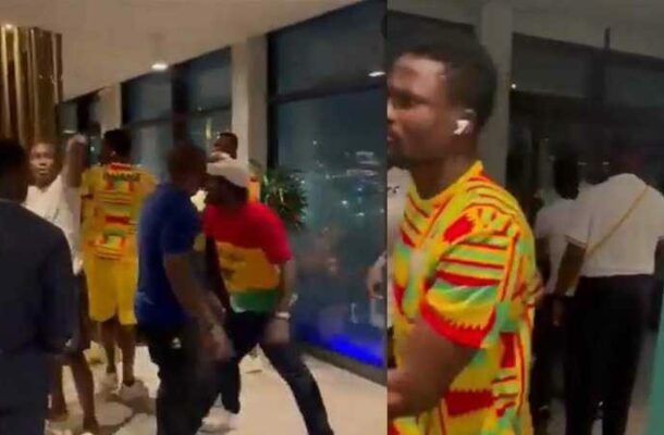 VIDEO: Disgruntled fan confronts Ghana's Black Stars after AFCON defeat