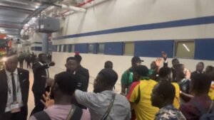 VIDEO: Ghanaian media blocks Black Stars team bus in protest