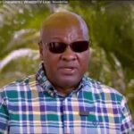 Social media users speculate on why Mahama 'hid his face' behind dark glasses in New Year message