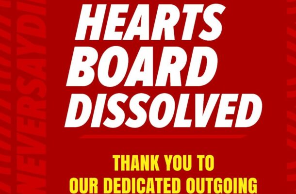 Hearts of Oak Board dissolved ahead of AGM