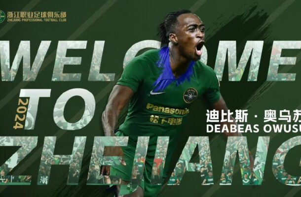 Zhejiang FC bolsters squad with signing of Dutch-born Ghanaian striker Deabeas Owusu Sekyere