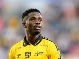 Ghanaian midfielder Michael Baidoo sees red in Elfsborg's defeat to Hammarby