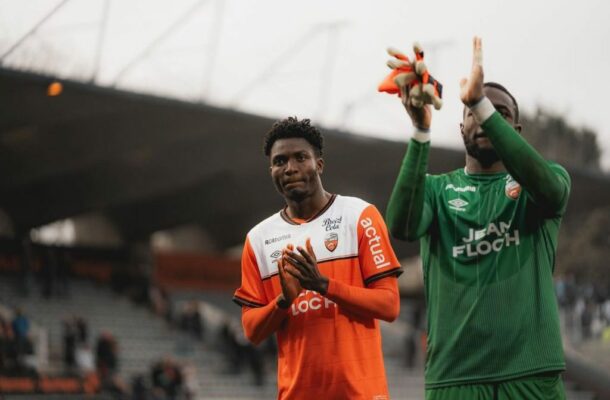 Nathaniel Adjei shines as FC Lorient stun Stade Rennais