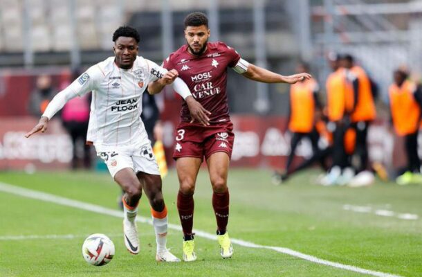Nathaniel Adjei helps Lorient beat Strasbourg in French Ligue 1