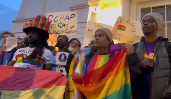 Pro-LGBT+ protest hits Ghana's High Commission in UK