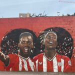 Celebrating Athletic Bilbao's dynamic duo: the Williams brothers mural