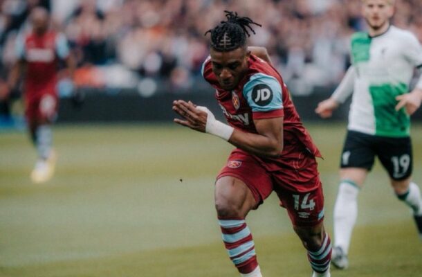 Kudus Mohammed provides assist as West Ham dent Liverpool's title hopes