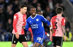 Leicester City's Abdul Fatawu fires hat-trick to edge closer to Premier League promotion