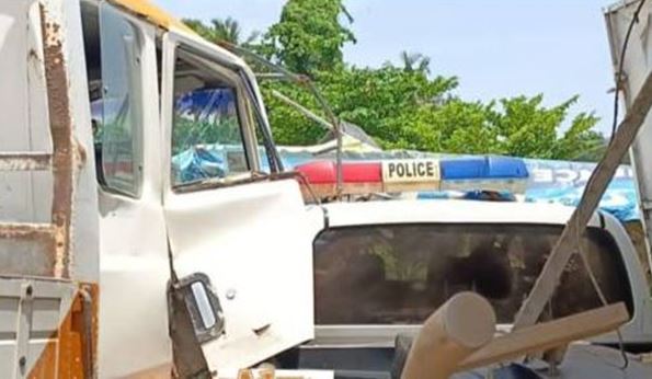 One feared dead as truck rams into police officers [Video]