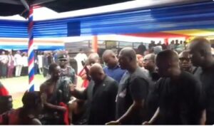 Video: Akufo-Addo orders chiefs to rise for handshakes