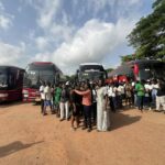 Ayawaso West Wuogon provides free buses for Legon students while going on vacation [Photos]